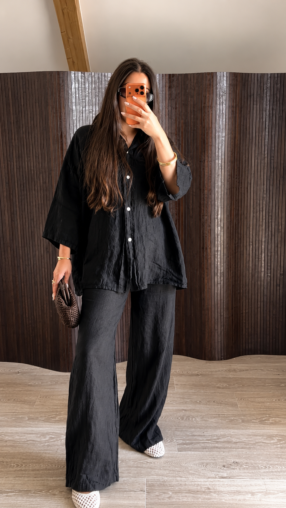 ENSEMBLE LIN SUPÉRIEUR NOIR