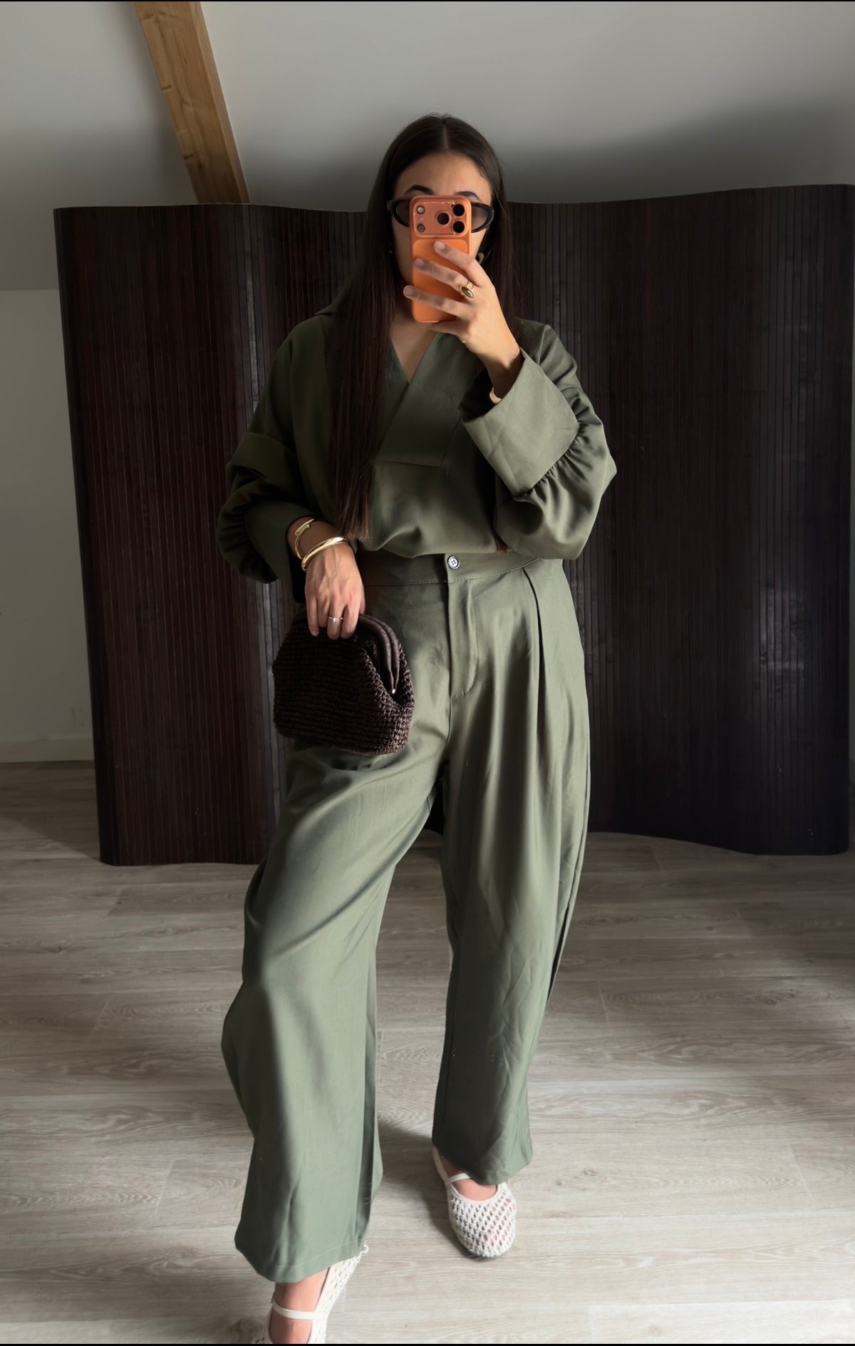 Ensemble vert kaki