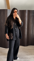 ENSEMBLE LIN SUPÉRIEUR NOIR