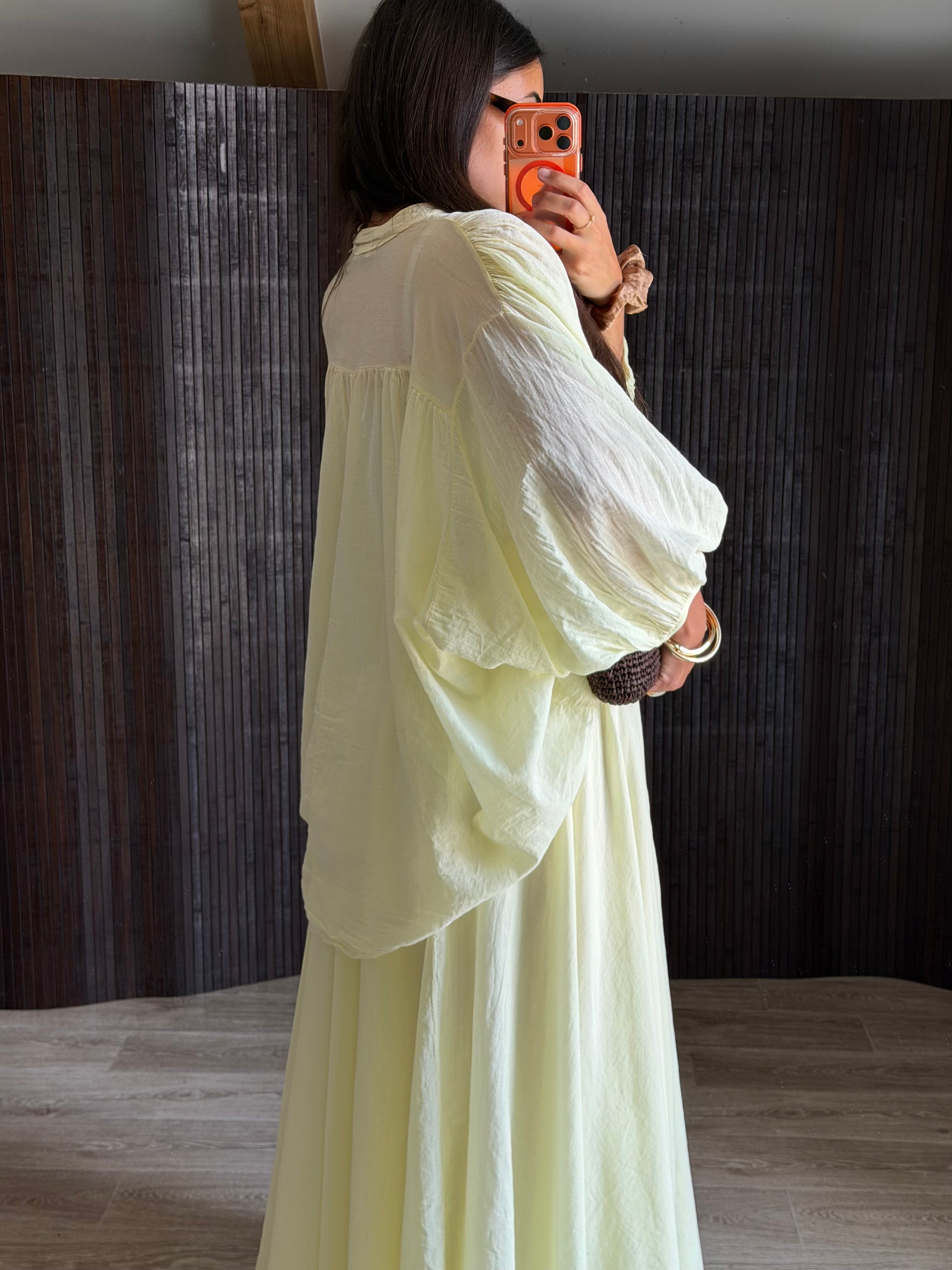 Ensemble Alma Jaune citron pastel