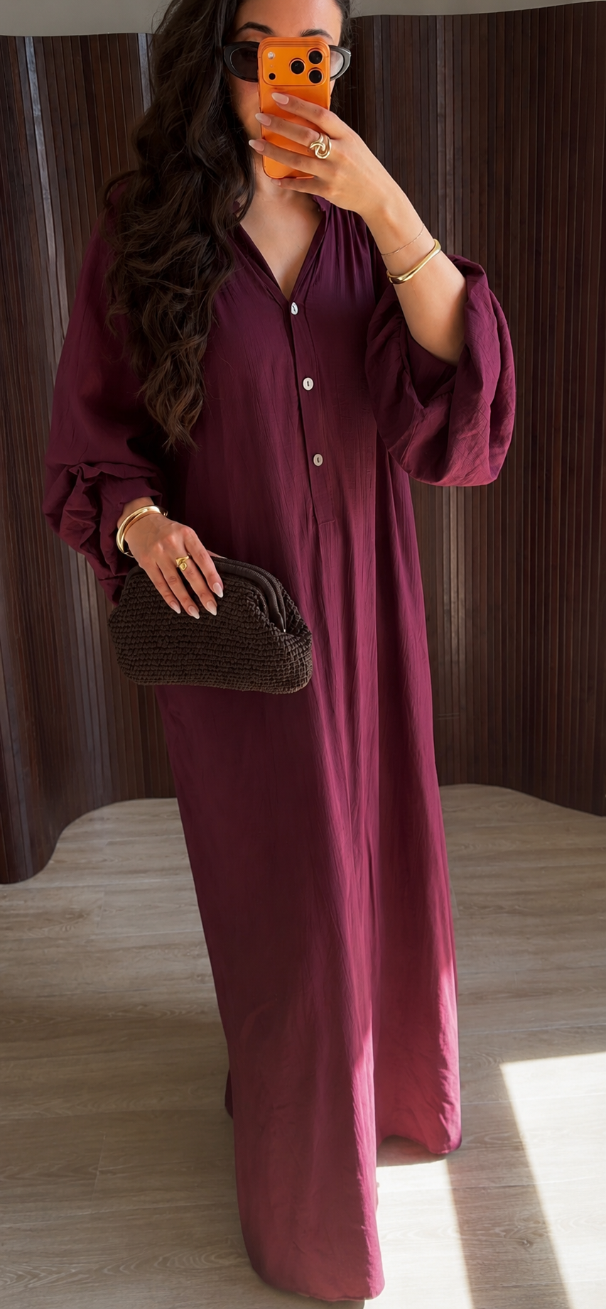 ROBE BORDEAUX HANA