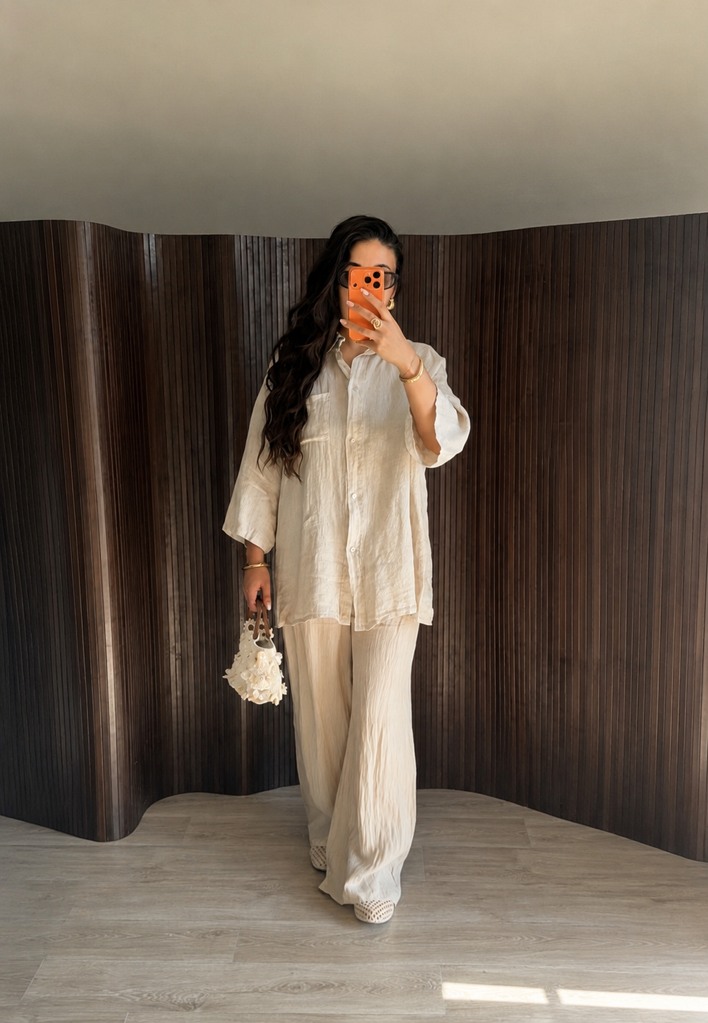ENSEMBLE SUPERIEUR LIN BEIGE