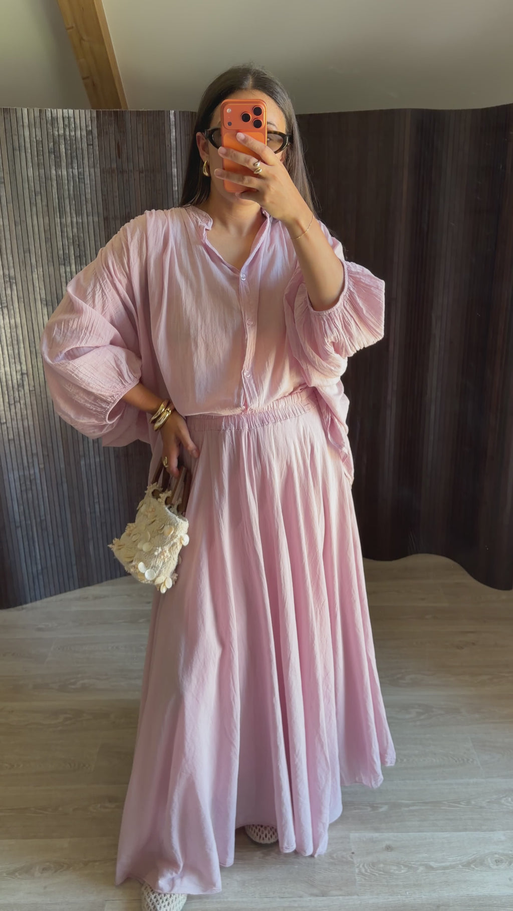 Ensemble jupe & chemisier Alma Rose