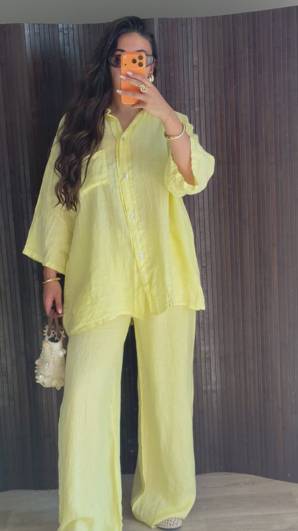 ENSEMBLE SUPERIEUR LIN JAUNE
